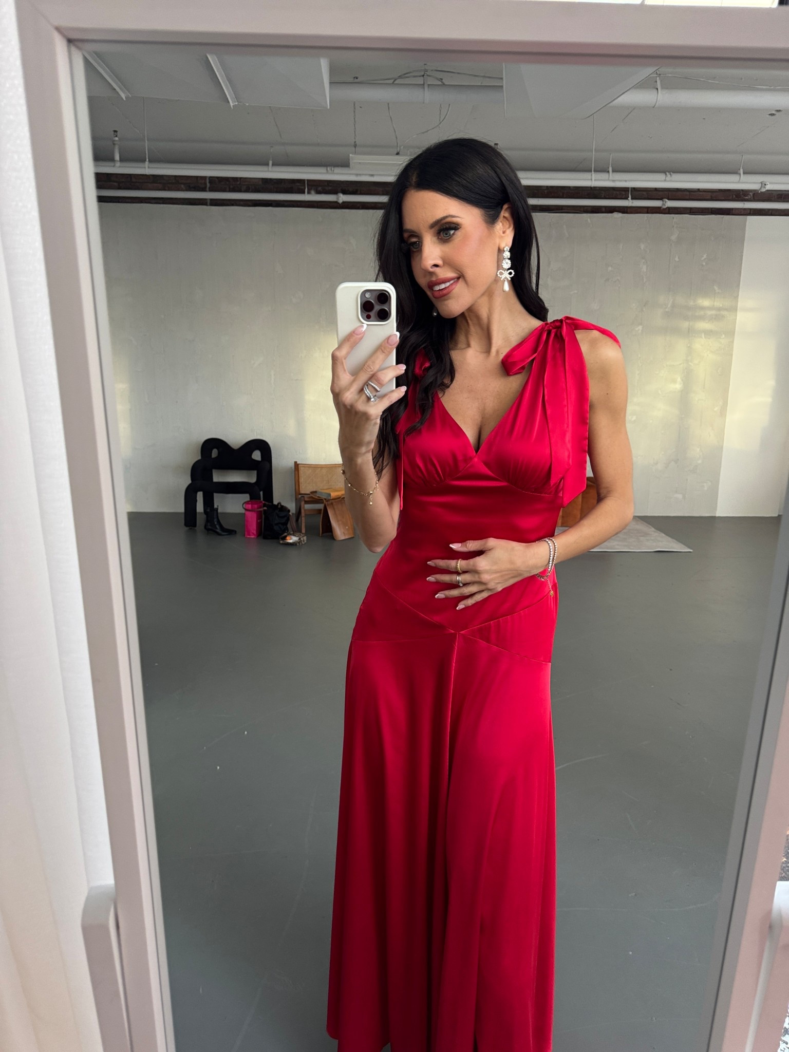 Serving classic RL vibes in the prettiest red dress and she’s under $200. The bow details make it chef’s kiss. Wearing a small❤️🎀  My shoes are on major sale!😍 They fit on the smaller side, size up a full size! 

#LTKcanada #LTKwinter #LTKdresses