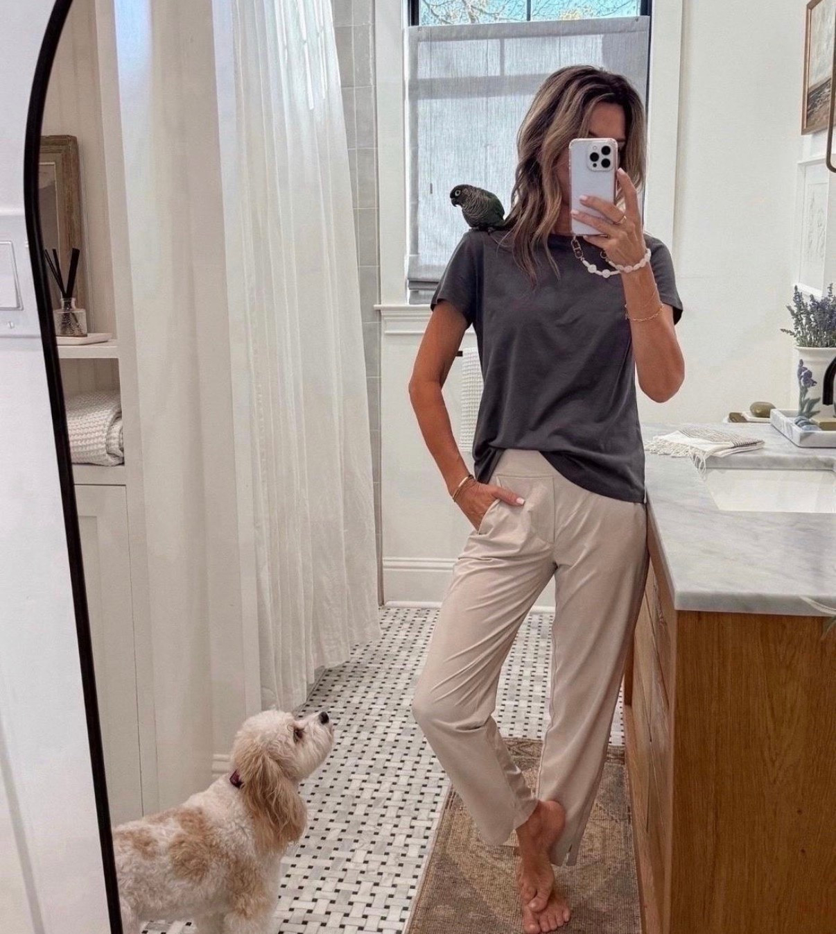 I’m 5’6’’.
-Soft everyday t-shirt size XS, TTS. A favorite!
-Athletic pant TTS.

#LTKootd #LTKOver40 #LTKSeasonal
