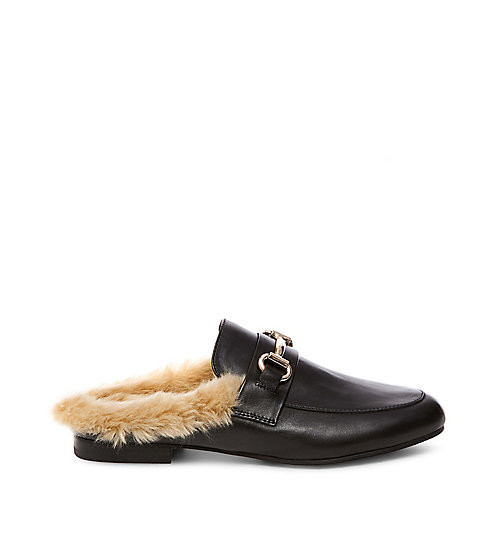 Fur Lined Backless Loafers | Steve Madden JILL | Steve Madden (US)