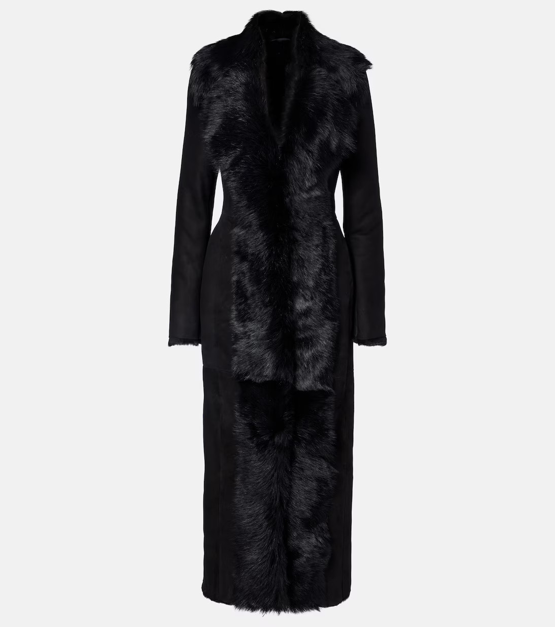 Shearling-trimmed suede coat | Mytheresa (INTL)