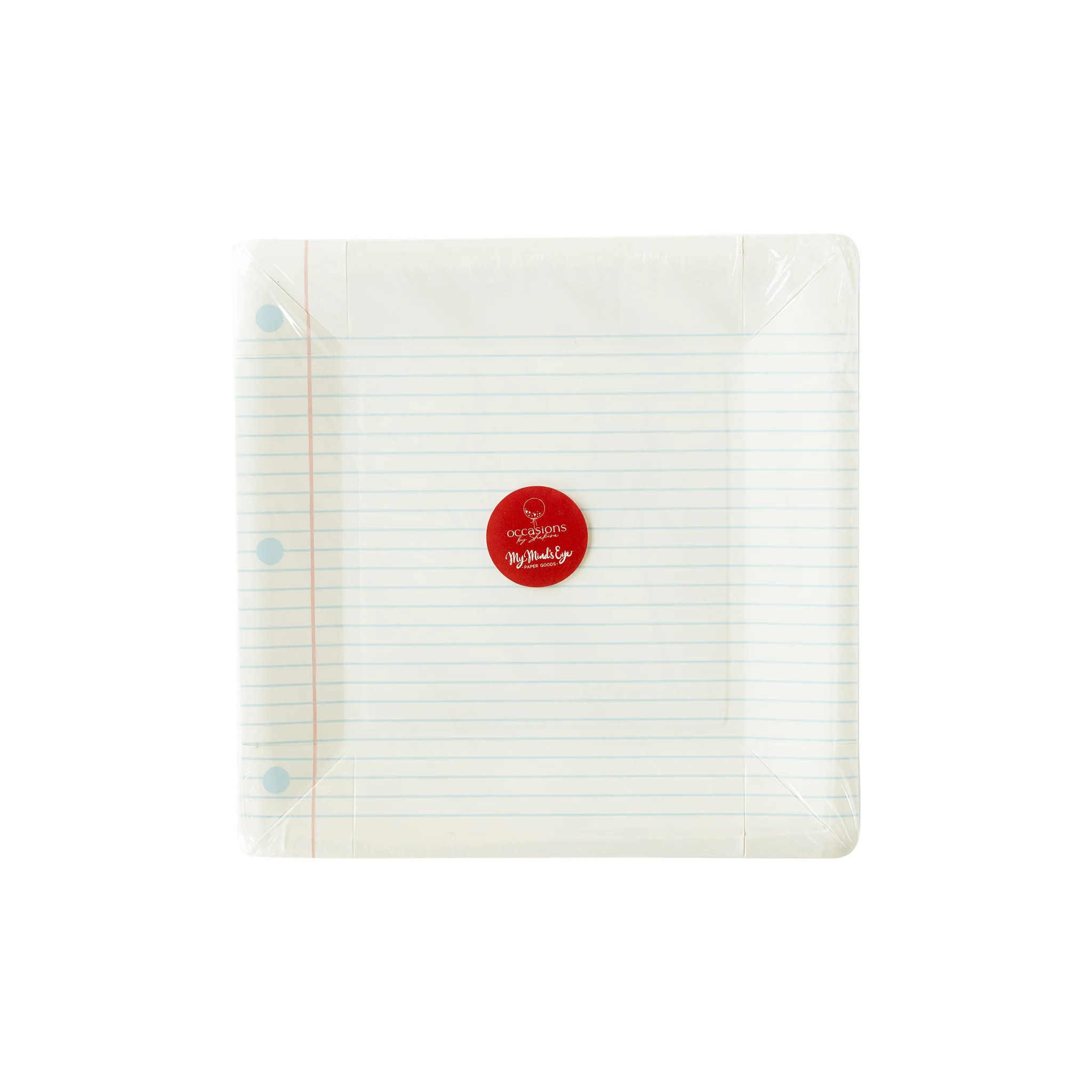 Occasions By Shakira - Back To School Notebook Paper Plate | My Mind's Eye