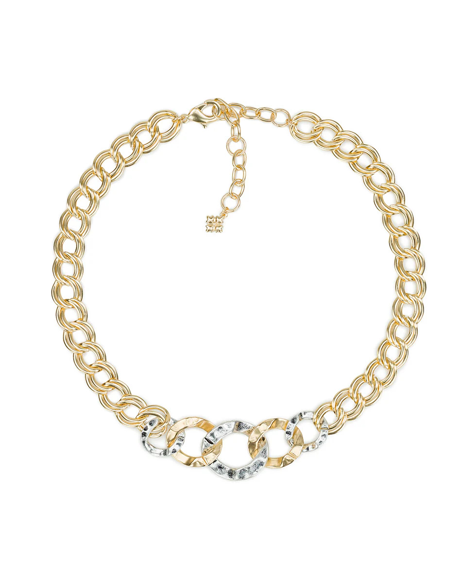 Link Necklace - Hammered Link | Patricia Nash Designs