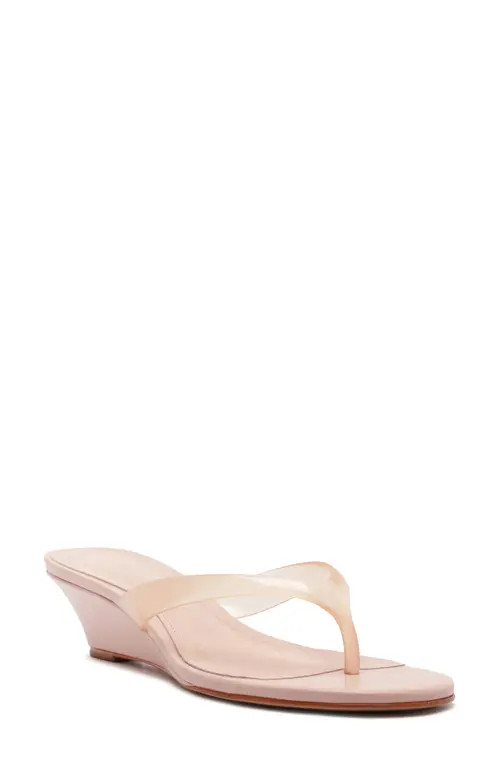 Schutz Roslyn Wedge Sandal in Cotton Candy at Nordstrom, Size 8.5 | Nordstrom