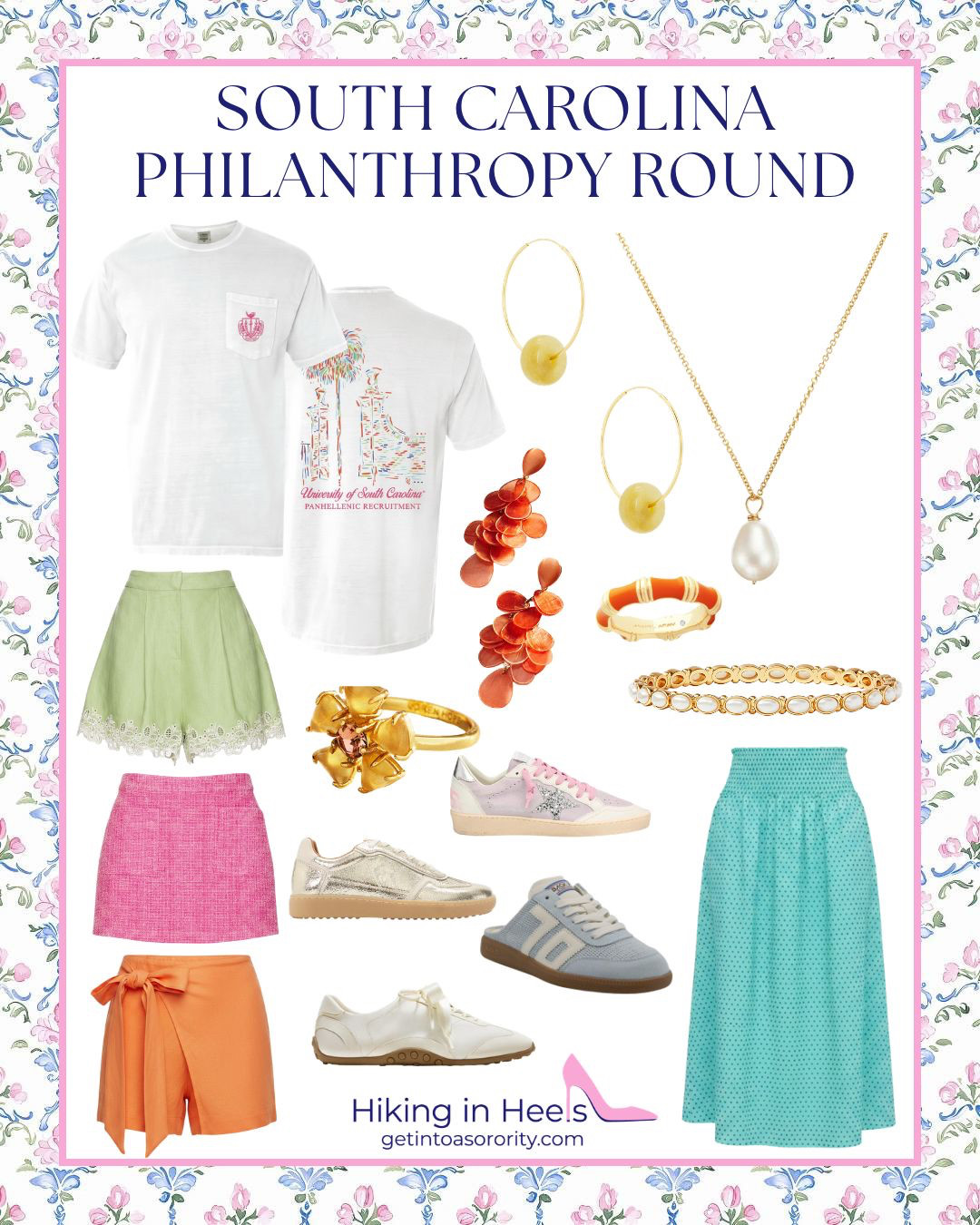 Planning to rush at the University of South Carolina this fall? Here’s our recruitment style guide!! The UofSC Panhellenic association provides two t-shirts, the first one is for Philanthropy days 1 & 3 and the second is for day 2 🩷 We hope all our South Carolina girlies love this inspo as much as we do!

sorority rush | sorority recruitment | sorority rush coach | uofsc sorority recruitment | sorority style
 

 