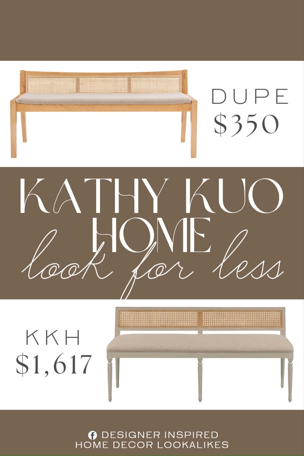 Inspired by Kathy Kuo Home Woven Cane Dining Bench. Modern Coastal Cane Bench. Linen Upholstered Cane Bench. Rattan Back Dining Bench. Farmhouse Cane Back Bench. Handwoven Rattan Bench. Linen Upholstered Cane Bench. 

Home more affordable option find copy cat similar look for less budget friendly affordable cheap cheaper beautiful pretty. Clearance sale coupon code discount code promo code luxury lookalike look a like Inspo inspiration inspired by idea ideas Love like these? I share multiple every day in my FB group.
#kathykuohomeinspired #diningbench #rattanbench #canebench #modernfarmhouse #furniturefinds #diningroominspo 

 #LTKHome