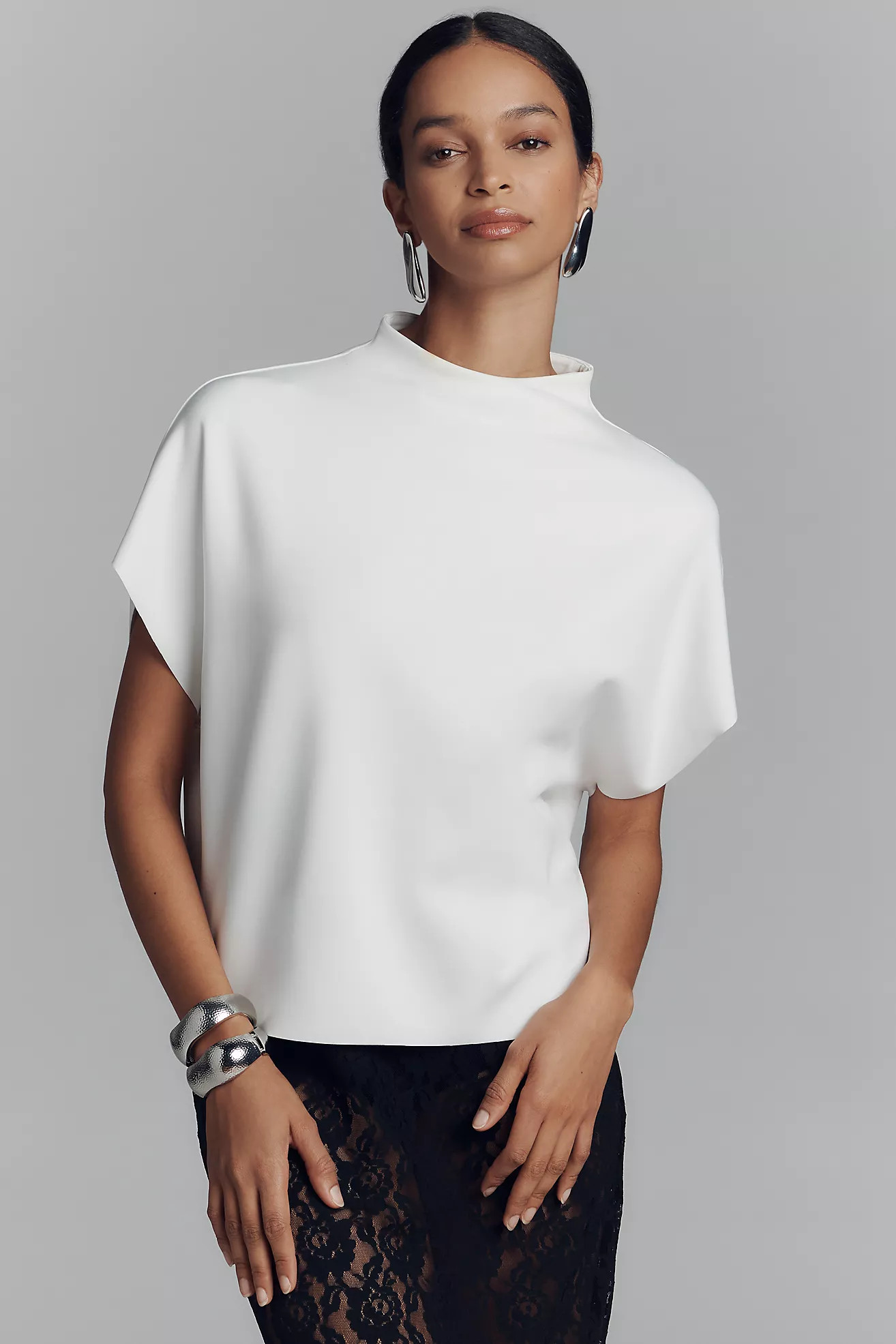 By Anthropologie Mock-Neck Batwing Top | Anthropologie (US)