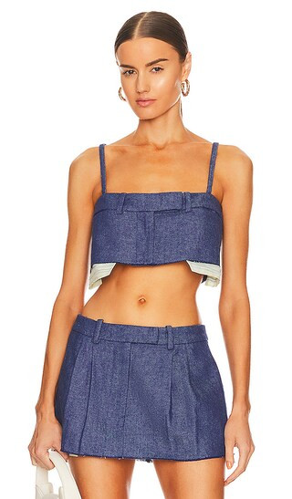 Terina Top in Navy | Revolve Clothing (Global)