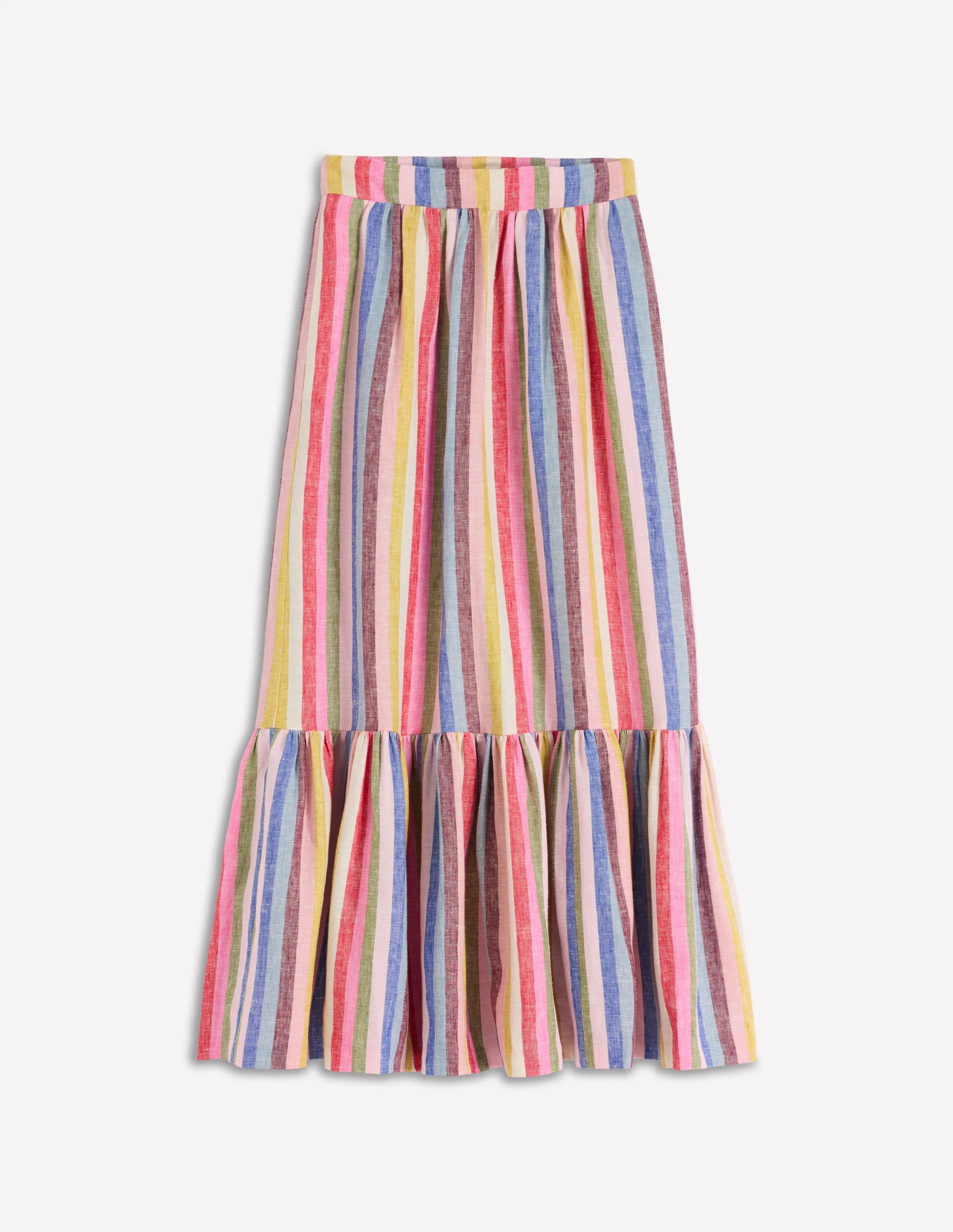 Abigail Linen Maxi Skirt-Multi Stripe | Boden (US)