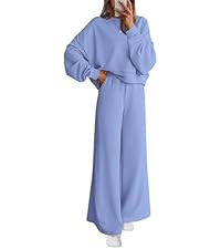 PRETTYGARDEN Women 2 Piece Lounge Sets Long Sleeve Hoodies Wide Leg Sweatpants Sweatsuits Workout... | Amazon (US)