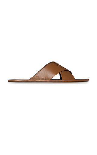 Malick Cross Leather Sandals | Moda Operandi (Global)