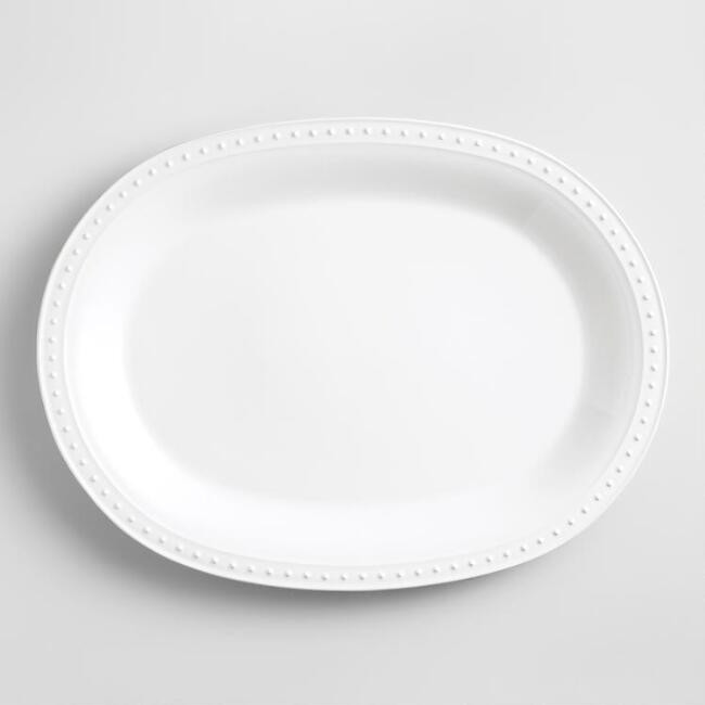White Nantucket Serving Platter | World Market