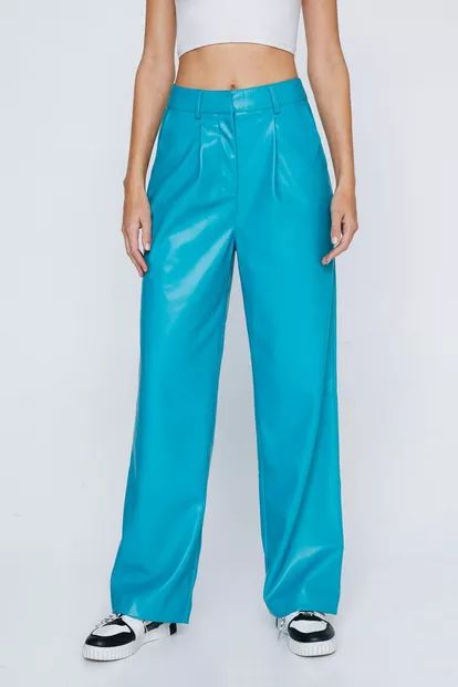 Faux Leather Straight Leg Pants | Nasty Gal (US)