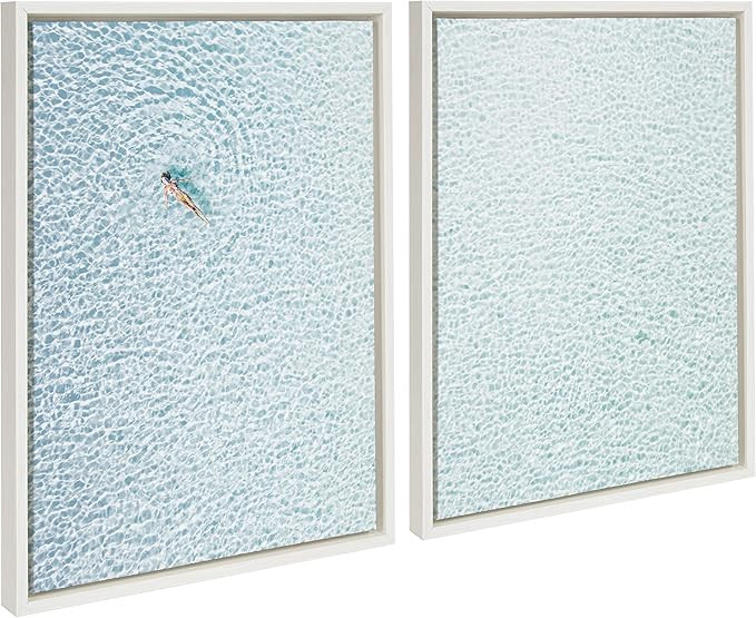 Kate and Laurel Sylvie Woman Floating I and II Framed Canvas Wall Art by Amy Peterson Art Studio,... | Amazon (US)