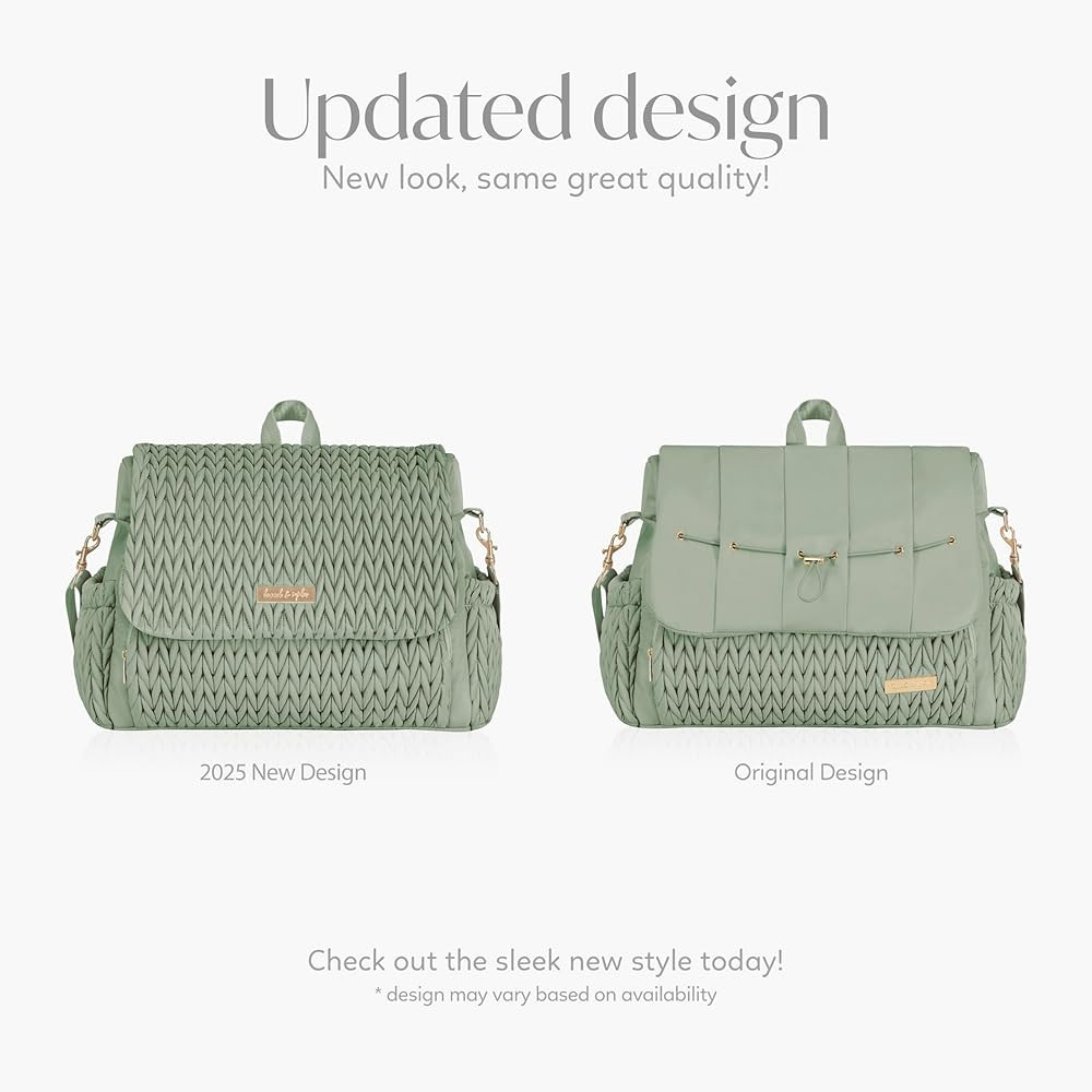 Hannah & Sophia Belle Convertible Baby Diaper Backpack & Bag in Sage Green, Large Size, Dual Side... | Amazon (US)