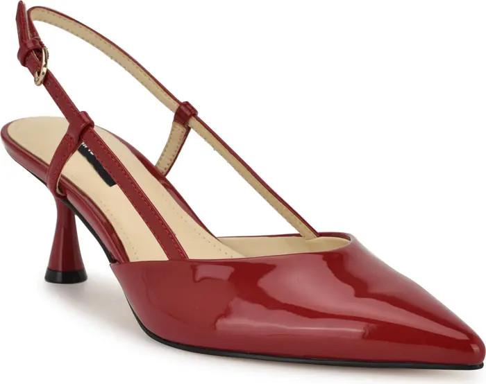 Rhonda Slingback Pointed Toe Kitten Heel Pump (Women) | Nordstrom