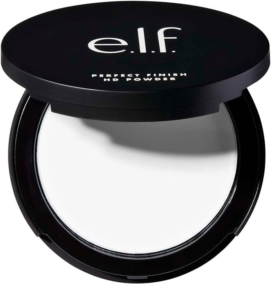 e.l.f. Perfect Finish HD Powder, Blurs Fine Lines & Imperfections, All Day Wear, Perfect for On T... | Amazon (US)