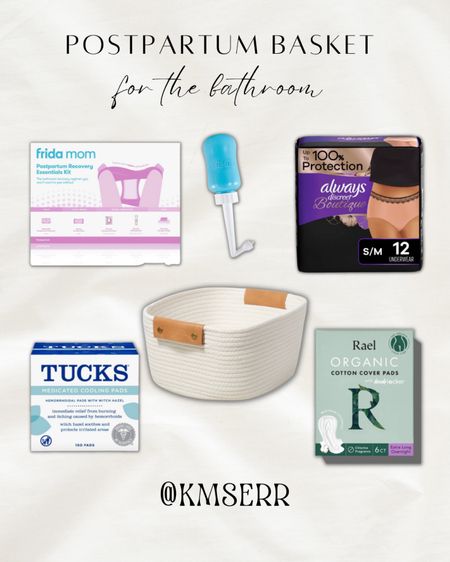My postpartum basket essentials for the bathroom!

#LTKhome #LTKbump #LTKbaby