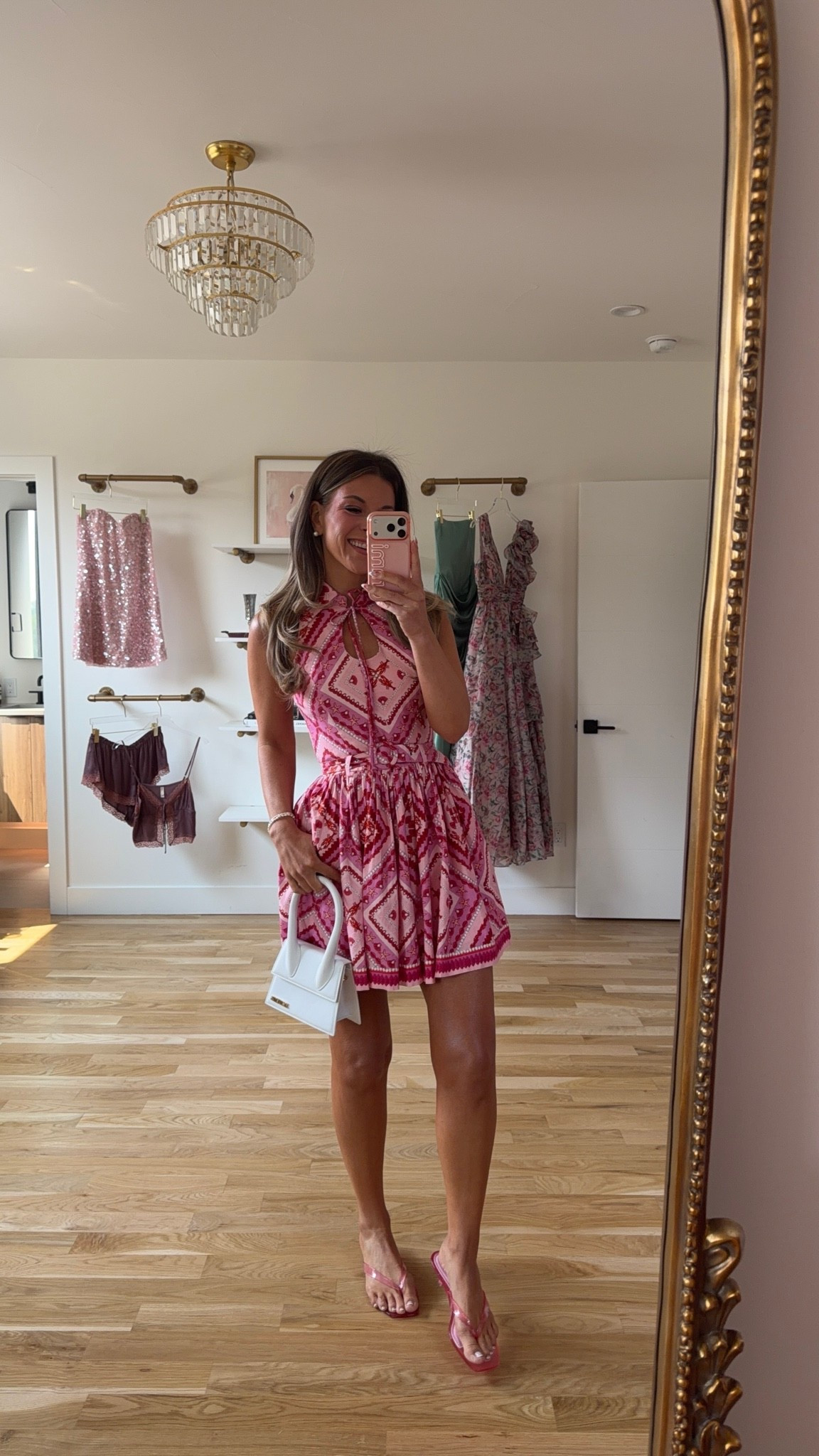 @macys 40%-60% off black friday in july sale. pink and red medallion-print mini with a keyhole cutout neckline, tie detail special occasion dress under $180.
#macyspartner

sale dates: 7/21 - 7/26
*exclusions apply

I’m 5’4” & wearing my usual size small/2

vici: emerson30

Formal event
Bachelorette dress
Black tie event
Wedding guest dress
Floral dress
birthday dress
Bridal dress
Beach wedding
Destination wedding
summer wedding guest dresses, wedding guest dresses, cocktail dresses, semi-formal dresses, black tie wedding guest dresses, destination wedding guest dresses, garden party dresses, wedding guest outfit ideas

#LTKSaleAlert #LTKSeasonal #LTKootd