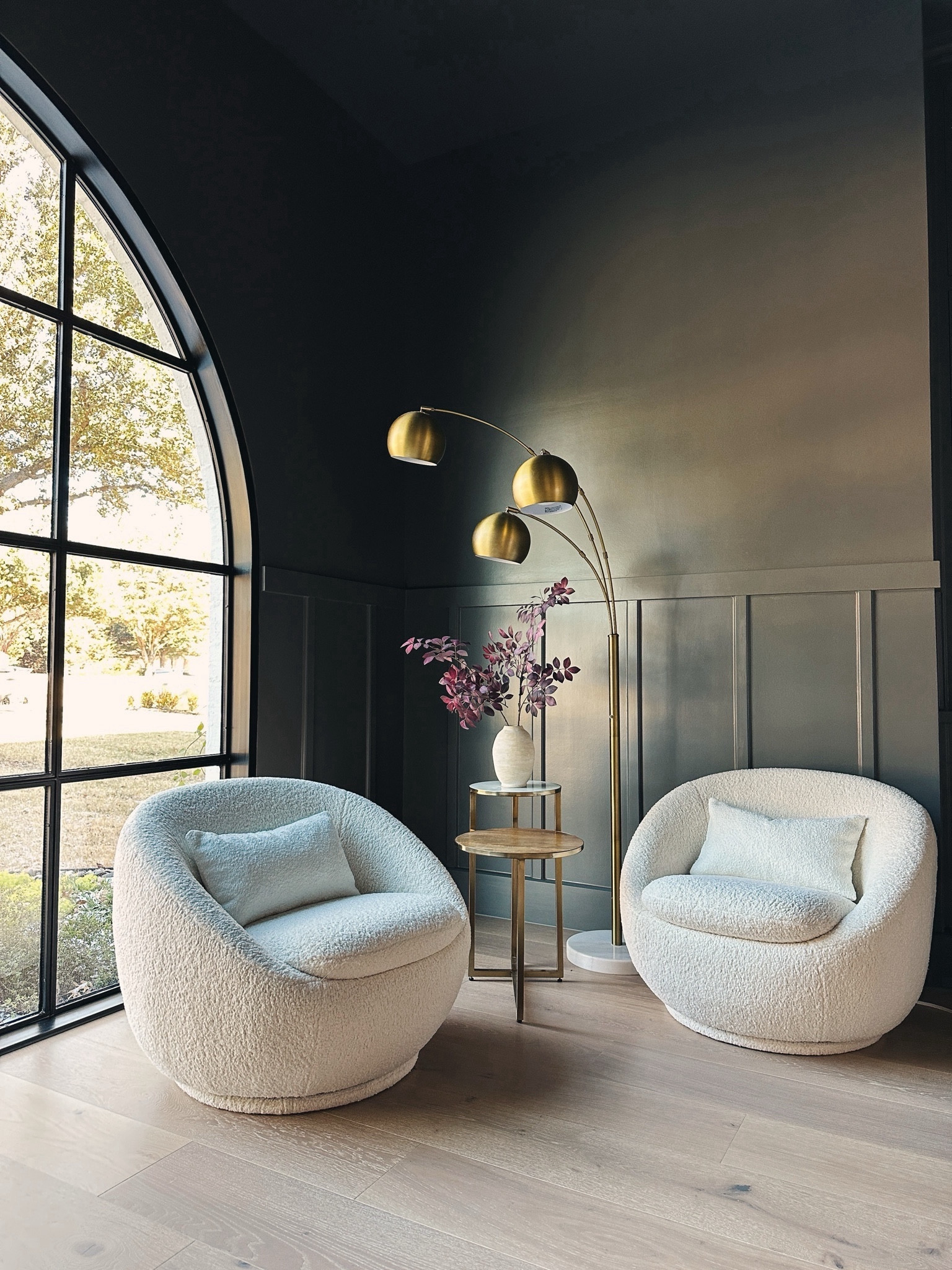 360’ swivel white boucle accent chairs. So cozy and comfortable 

#LTKhome #LTKstyletip #LTKSeasonal