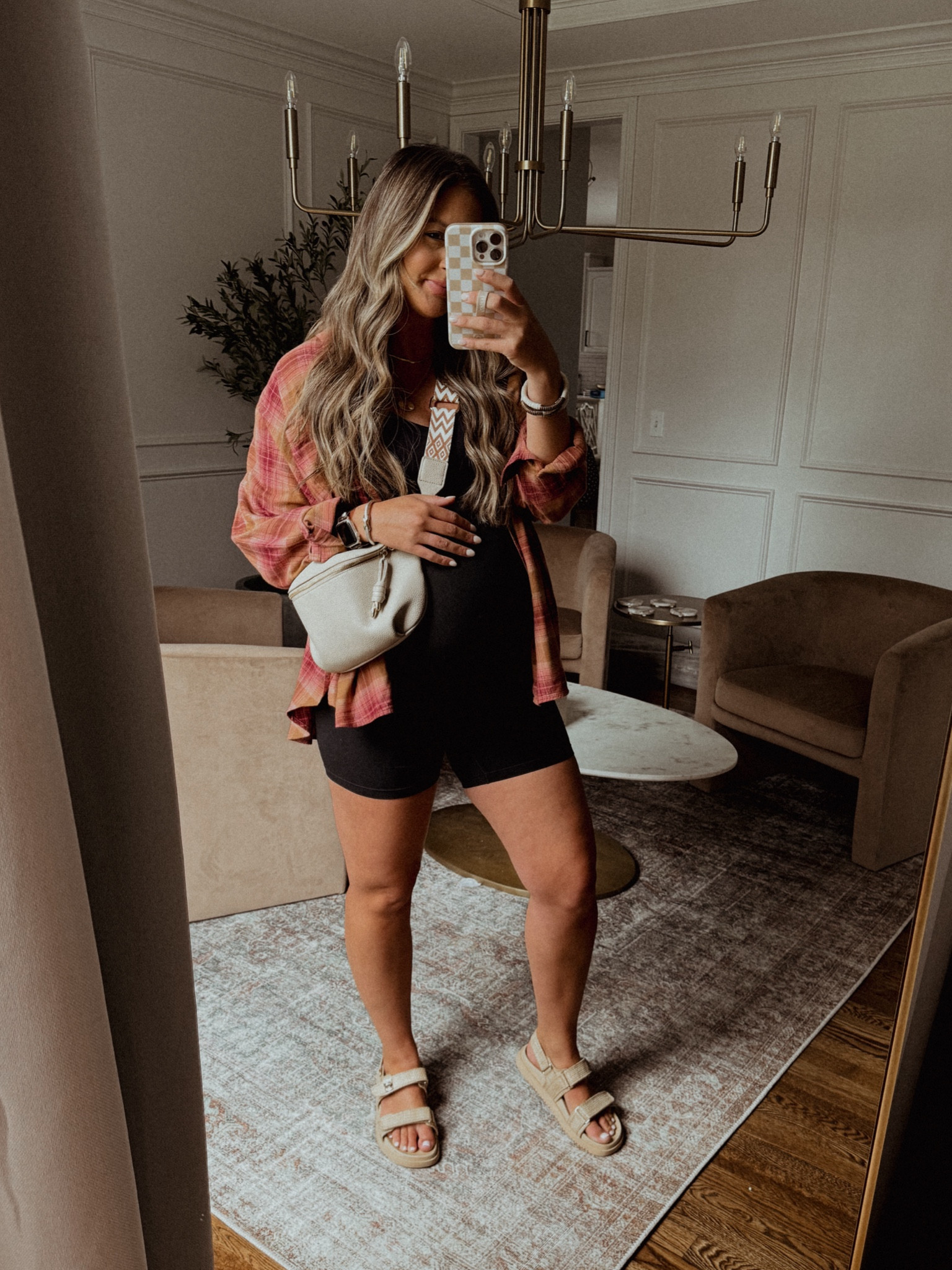 Casual flannel outfit idea my maternity bike shorts are Amazon and this is the best flannel I found during the Nsale! It’s an oversized fit and longer in the back. 


#LTKSeasonal #LTKxNSale #LTKBump