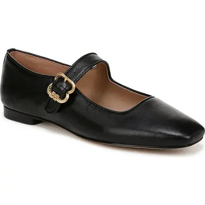 Sam Edelman Michaela Mary Jane Flat in Black Patent at Nordstrom, Size 10.5 | Nordstrom
