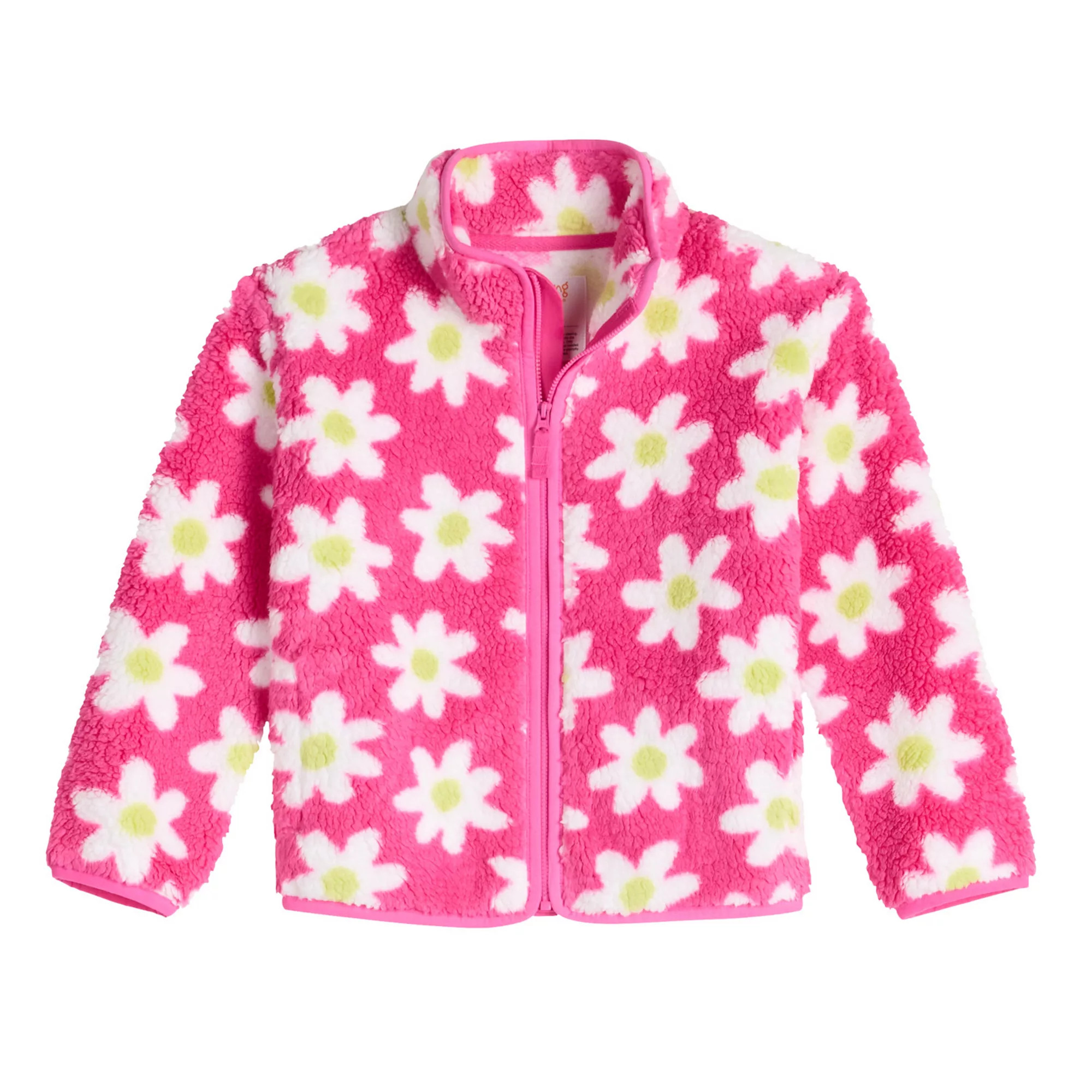 Baby & Toddler Girl Jumping Beans® High Pile Fleece Jacket | Kohl's
