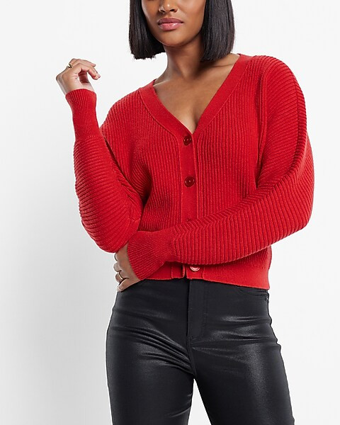 V-neck Dolman Sleeve Cardigan | Express