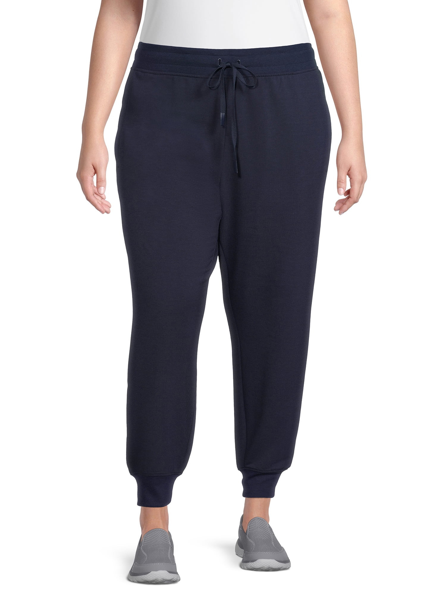 Athletic Works Women's Plus Size Pull-On Jogger Pants - Walmart.com | Walmart (US)