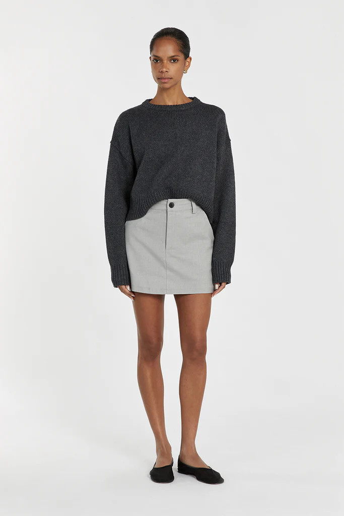 OLIVER CHARCOAL MARLE KNIT JUMPER | DISSH