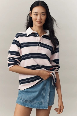Damson Madder Cassia Shrunken Rugby Shirt | Anthropologie (US)