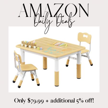 If I didn’t already have a table for my daughter this would be in my cart. So cute and on deal! 

Amazon kids | daily deals | Amazon sale | toddler finds | toddler table | kid table | Amazon toddler | baby | maternity | amazon finds | Amazon deals | kids summer | splash pads | water table | Amazon summer | Fourth of July | 

#LTKKids #LTKSaleAlert #LTKHome