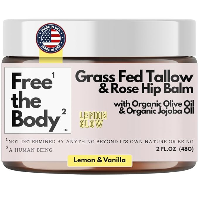 Grass Fed Tallow Balm, Moisturizing Dry Skin Care, 2 Fluid Ounces, All Skin Types, Natural Ingred... | Amazon (US)