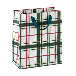 Paper Source Wrap Holiday Painted Plaid Stone | The Container Store