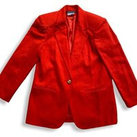 Vintage Savannah Women's Red Wool Blazer - Size 8 | Etsy (US)