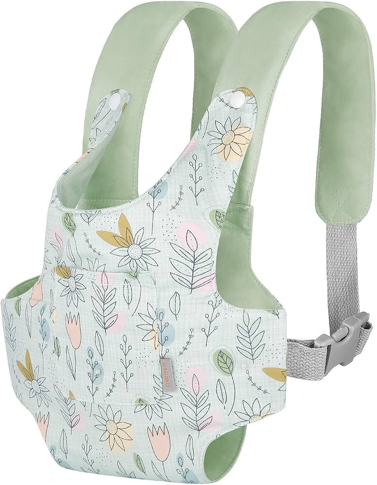 GAGAKU Baby Doll Carrier for Little Girls & Toddlers - Reborn Baby Doll Accessories - Green (Sunf... | Amazon (US)