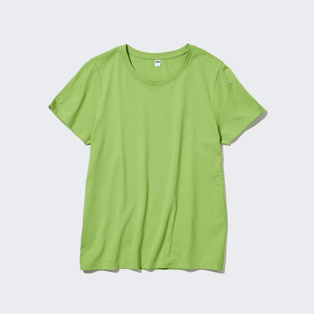 100% Supima Cotton Crew Neck Short Sleeved T-Shirt | UNIQLO (UK)