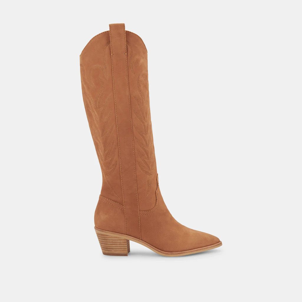 SOLEI BOOTS WHISKEY NUBUCK | DolceVita.com