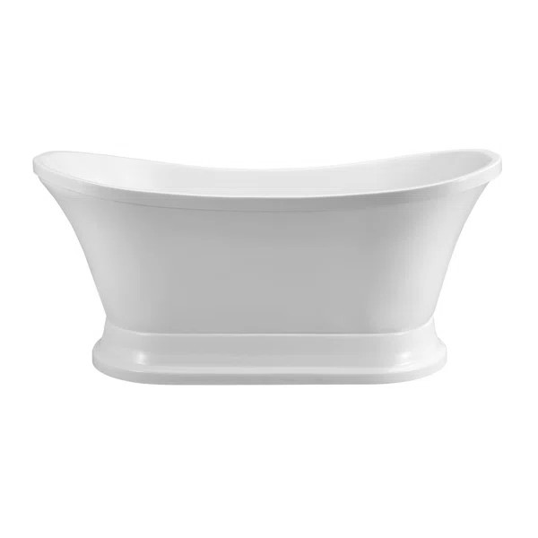 68'' x 34'' Freestanding Soaking Acrylic Bathtub | Wayfair North America