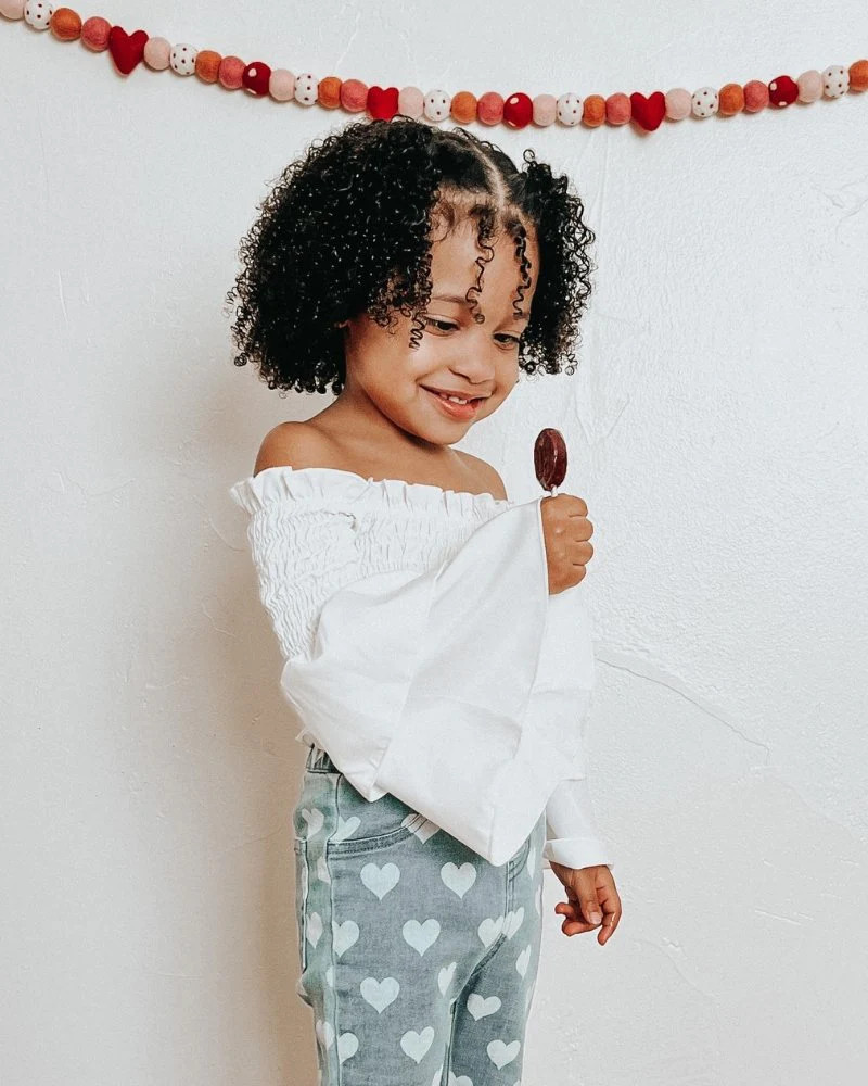 Darcy Smocked Bell Sleeve Top - White | Bailey's Blossoms