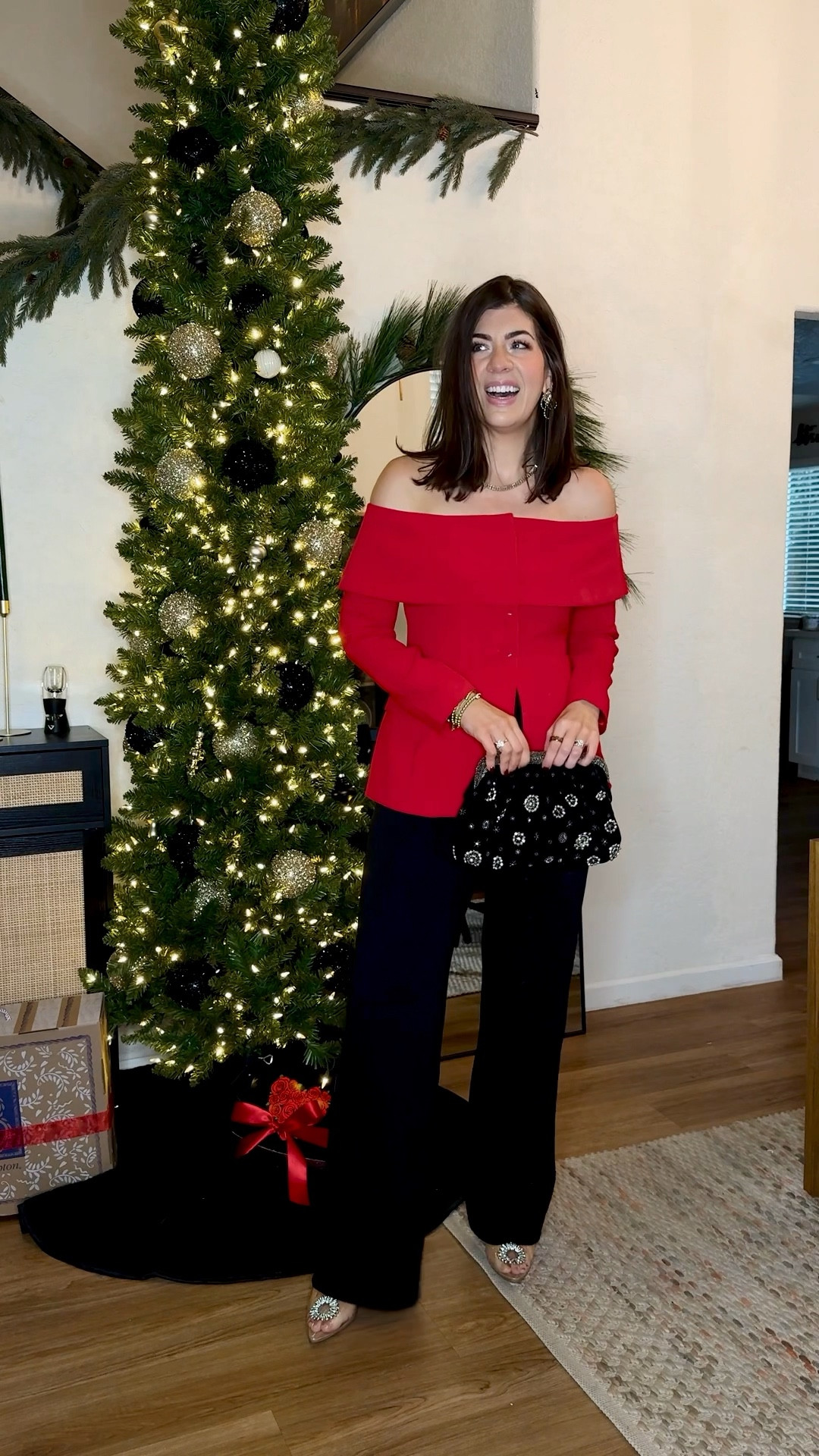 What I wore to a holiday party as a midsize mom of two
Blazer top- medium (added similar)
Knit pants- 29tall (code: mk30)



#LTKMidsize #LTKHoliday #LTKCyberWeek