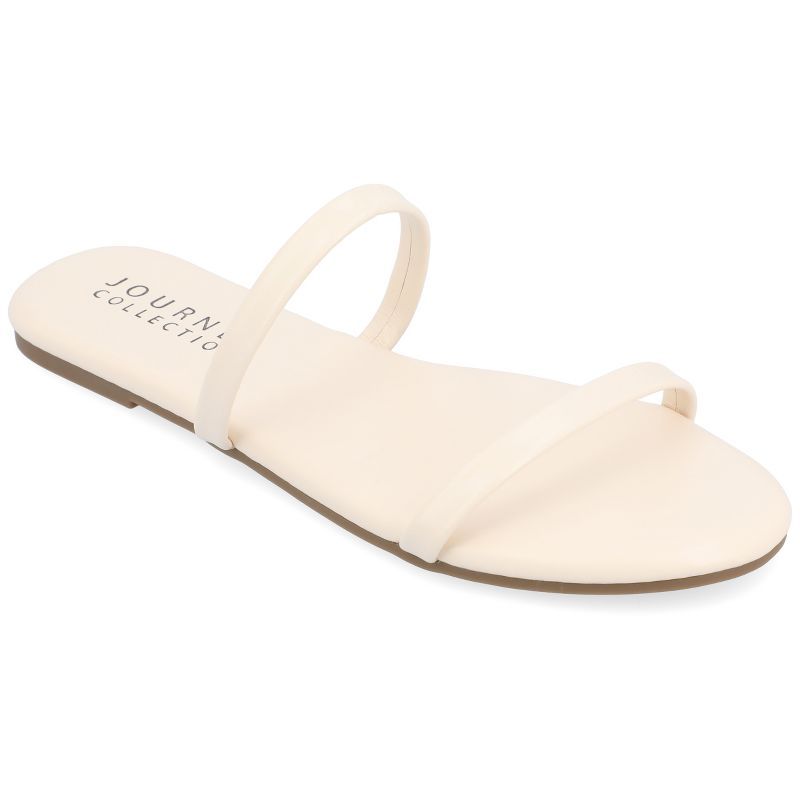 Journee Collection Womens Adyrae Tru Comfort Foam Slide Flat Sandals | Target