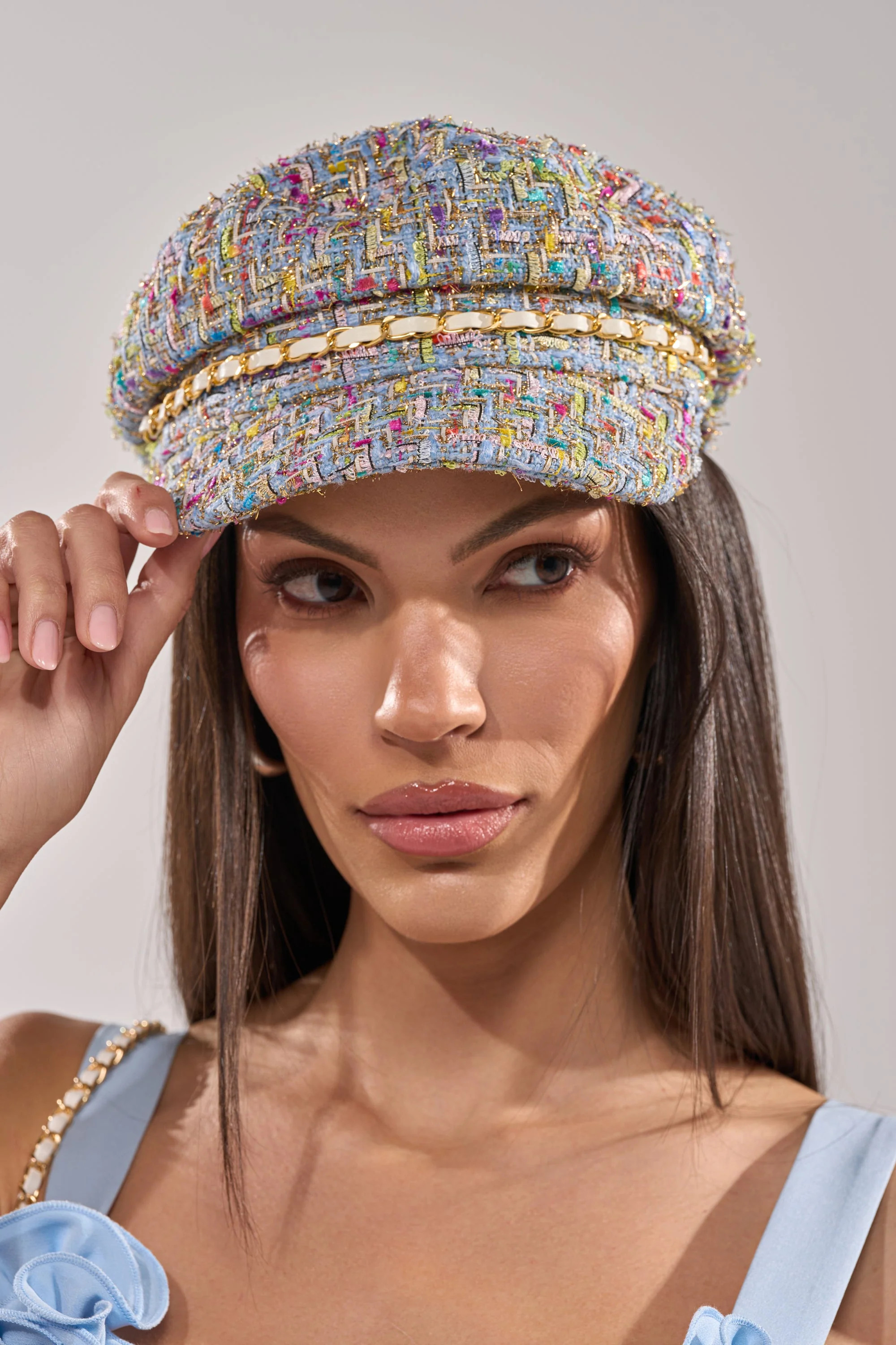 I HAVE CLASS TWEED BRIM HAT | AKIRA