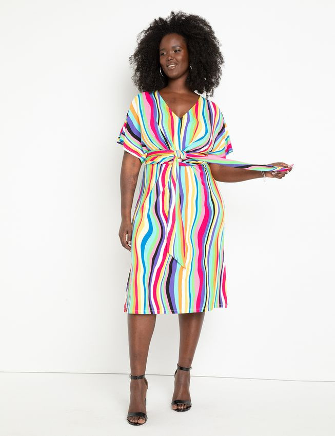 Wrap Around Dress | Women's Plus Size Dresses | ELOQUII | Eloquii