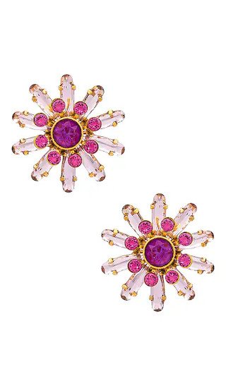 Clover Earrings in Pink | Revolve Clothing (Global)