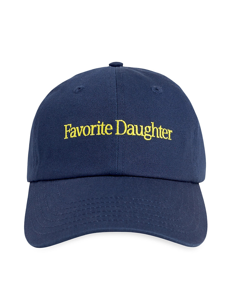 Women's Embroidered Logo Baseball Cap - Navy Yellow | Saks Fifth Avenue