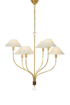 Griffin Large Staggered Tail Shaded Chandelier | Anthropologie (US)