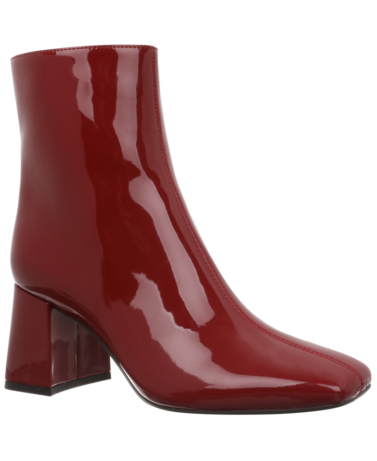 On 34th Margoe Square-Toe Booties, Created for Macy's - Rouge Allure | Macy's