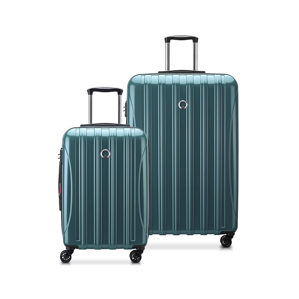 DELSEY PARIS Helium Aero Hardside Expandable Luggage with Spinner Wheels, Metallic Green, 2-Piece... | Amazon (US)