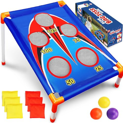 TOY Life Bean Bags Toss Game, Cornhole, Outdoor Toys for Kids Ages 4-8, Corn Hole, Cornhole Set, Sports & Outdoor Play Toys, Outside Toys for Kids Ages 4-8, Outdoor Activities for Kids, Backyard Toys | Amazon (US)