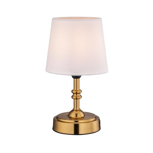 O’Bright Seraph mini – Cordless LED Table Lamp with Dimmer, Built-in Rechargeable Battery, 3-Level Brightness, Patio Table Lamp, Bedside Night Lamp, Ambient Light for Restaurant, Antique Brass | Amazon (US)